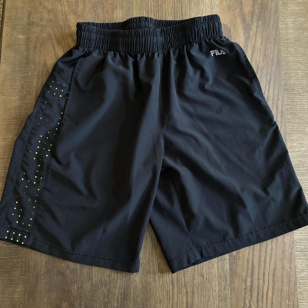 Fila athletic shorts mens fitness outdoors elastic waist drawstrings pockets S